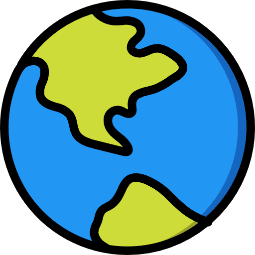 World global astronomy planet earth icon