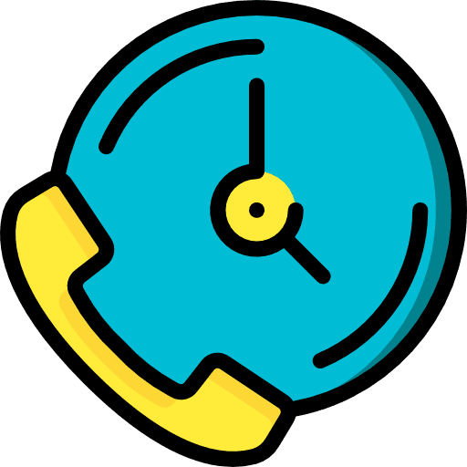 Time call phone clock calling icon