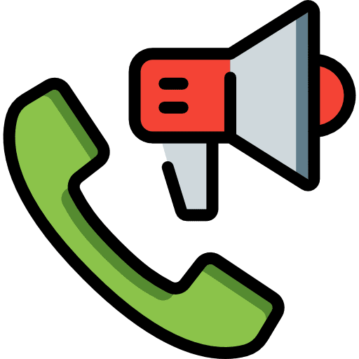Phone communications loudspeaker smartphone icon