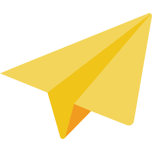 Send messages plane paper plane icon