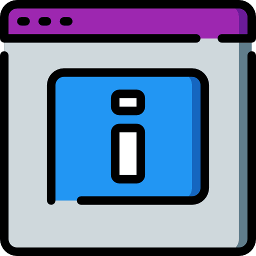 Web communications information application icon