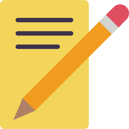 Write letter inscription write file icon