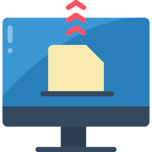 Email function monitor internet icon Email function monitor internet icon