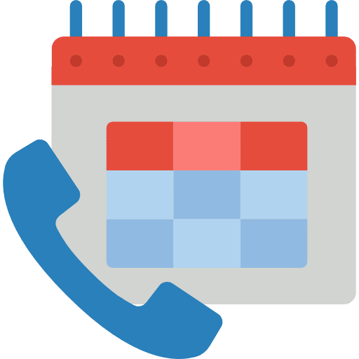 Schedule time phone calendar icon Schedule time phone calendar icon