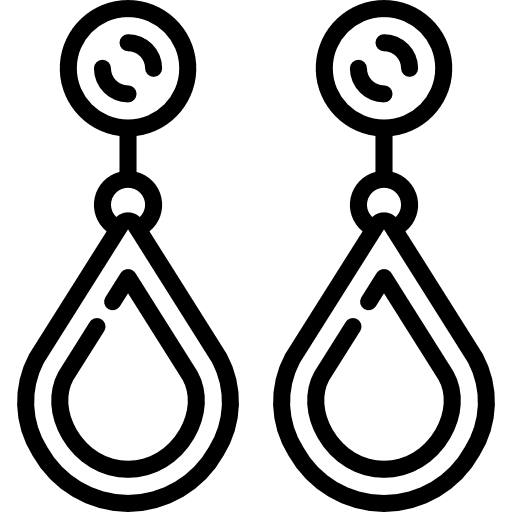 Earrings elegant earrings jewelry icon