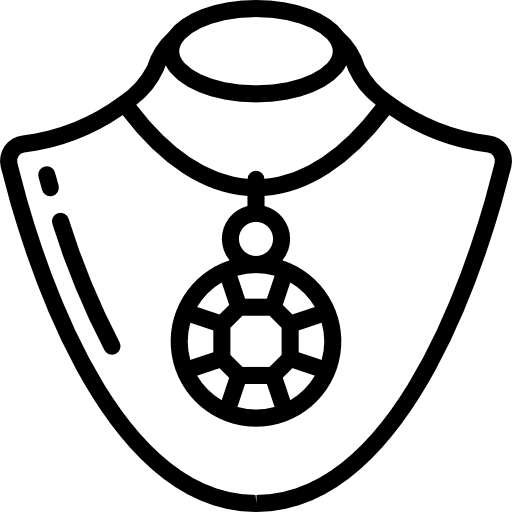 Necklace femenine gem necklace icon Necklace femenine gem necklace icon