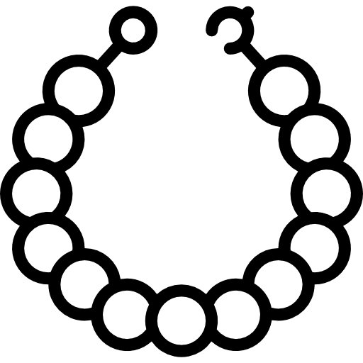 Pearl necklace jewels necklace diamond pendant icon