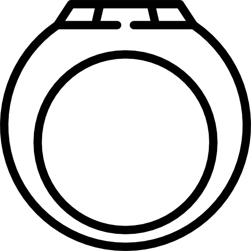 Ring fashion love and romance wedding icon