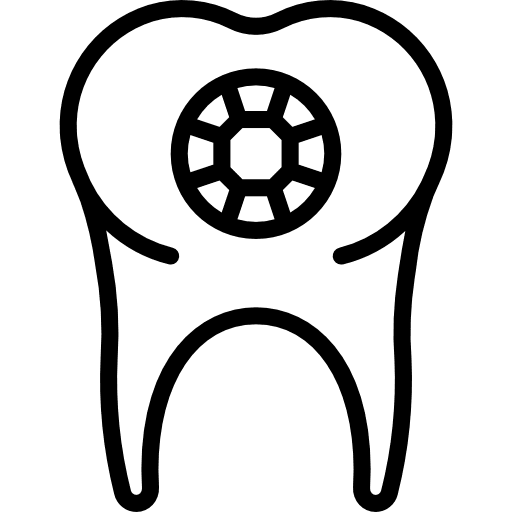 Tooth caries dentist tooth icon