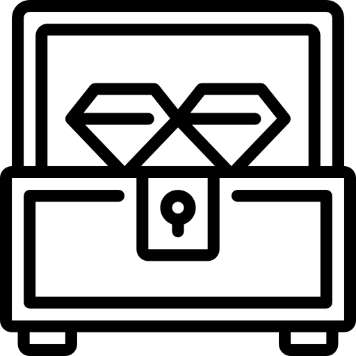 Earring jewelry box elegant icon Earring jewelry box elegant icon