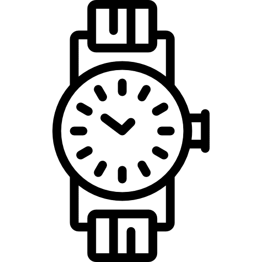 Watch timer time and date time icon Watch timer time and date time icon