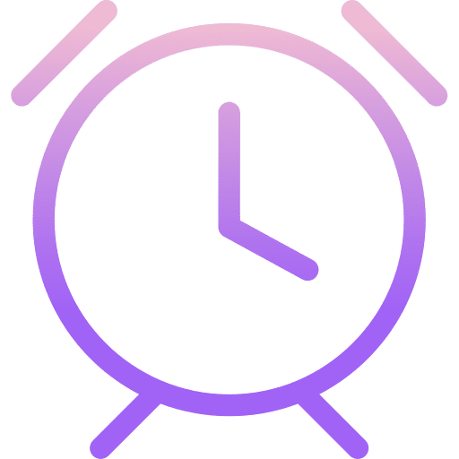 Clock tools and utensils alarm clock time icon