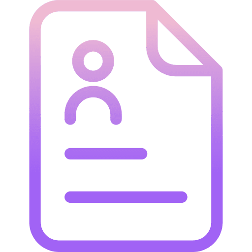 Resume resume application personal profile icon