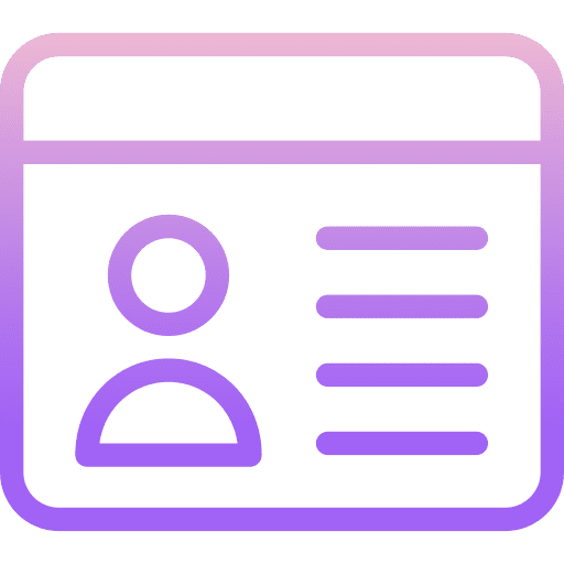 Contact information personal information contact icon