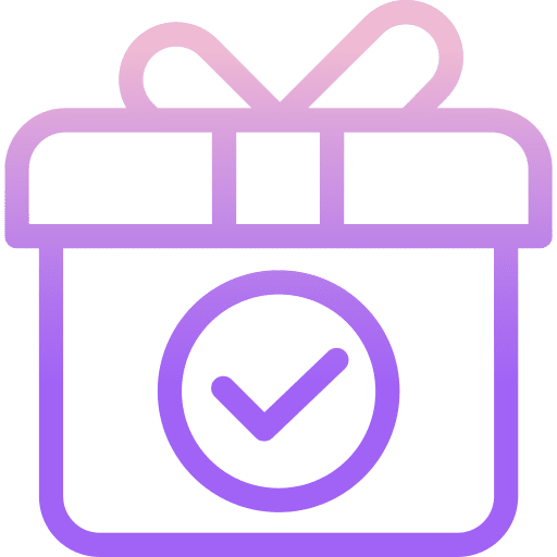 Present birthday selected gift box icon