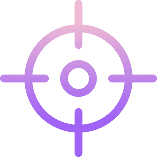 Aim objective target aim icon