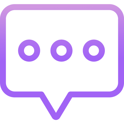 Writing rounded speech balloon speech bubble icon