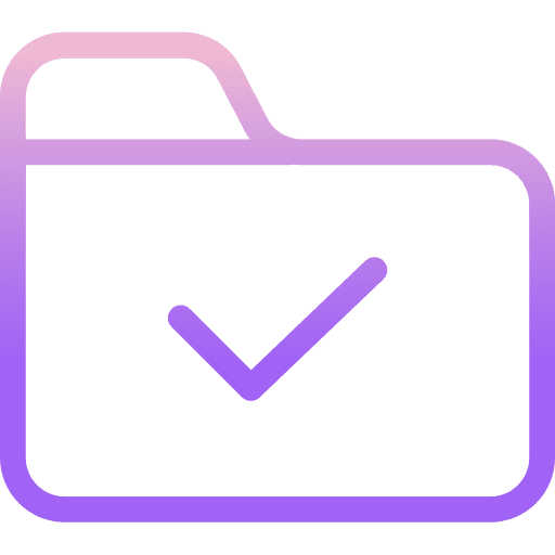 Folder folder paper checking icon