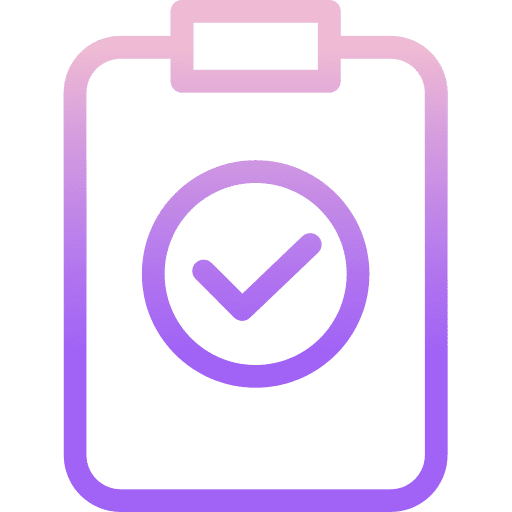 Verified mark checked completion icon