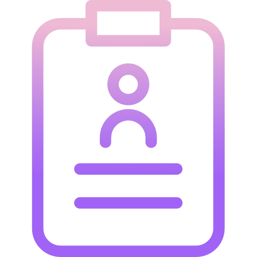 Curriculum personal profile biography business icon