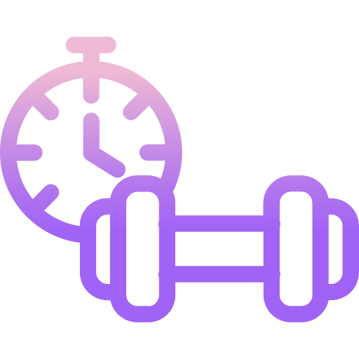 Gym gym clock sports and competition icon