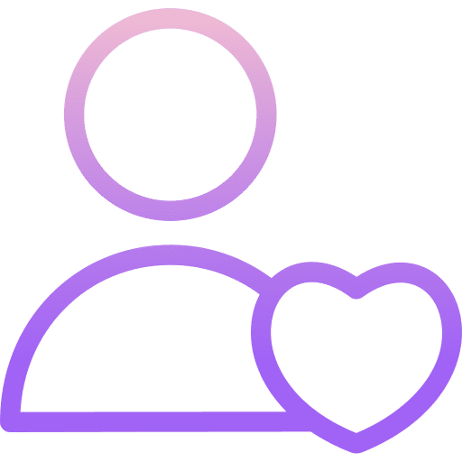 User people love and romance user friendly icon