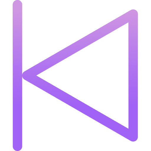 Backward triangle button backward icon