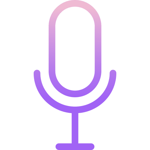 Microphone technology communications device icon