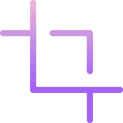 Crop symbol cut graphic design icon