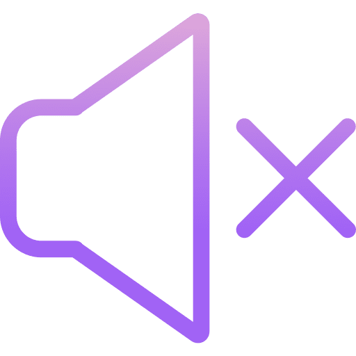 Mute interface speaker volume icon
