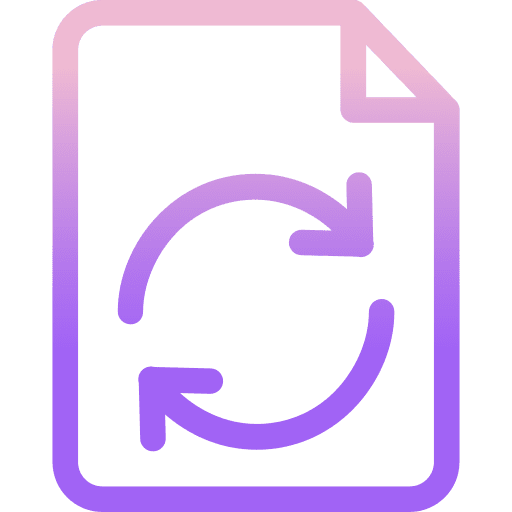 Recycle ecological shapes and symbols file icon