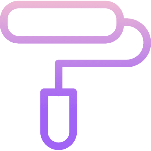 Roller painter art home repair icon