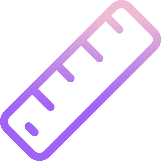 Ruler education art and design geometry icon
