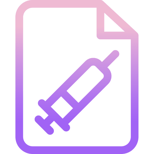 Syringe syringes medicine report icon
