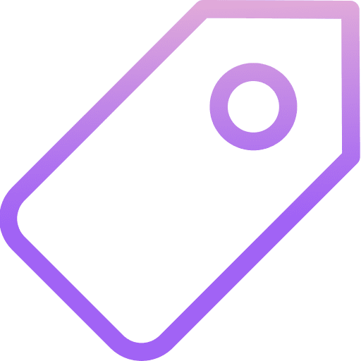 Tag label title price icon