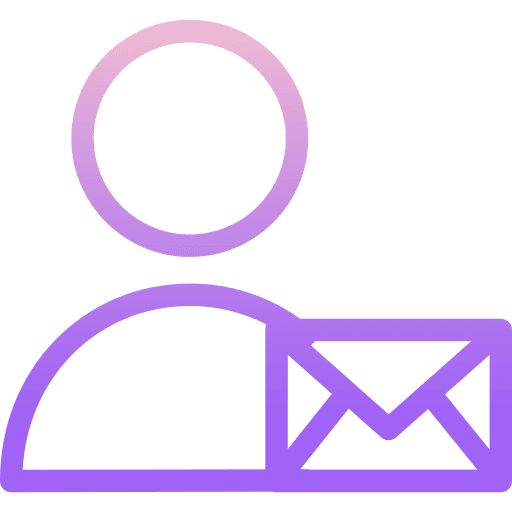 User communications email curriculum vitae icon
