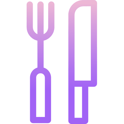 Cutlery knife spoon fork icon