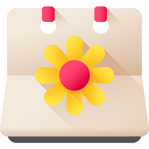 Spring spring time calendar icon