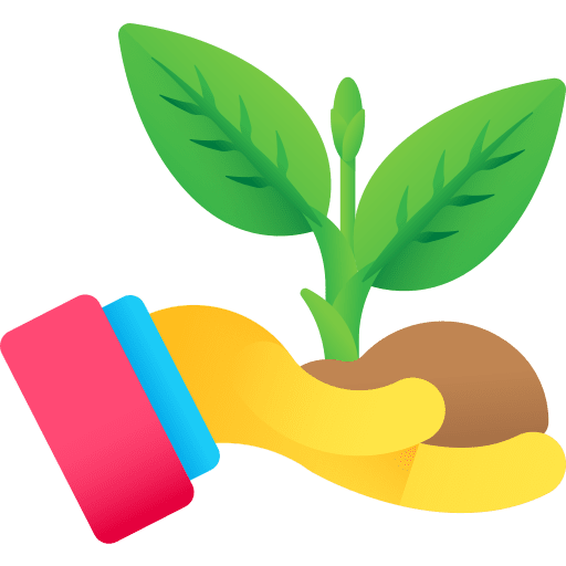 Sprout farming and gardening nature growing seed icon