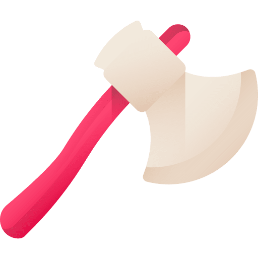 Axe weapon medieval axe icon