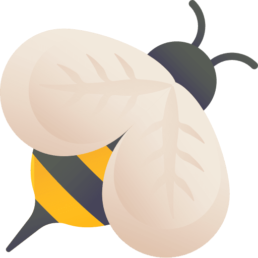 Bee fly wings animals icon