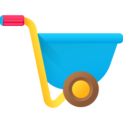 Wheelbarrow work tools construction and tools work icon