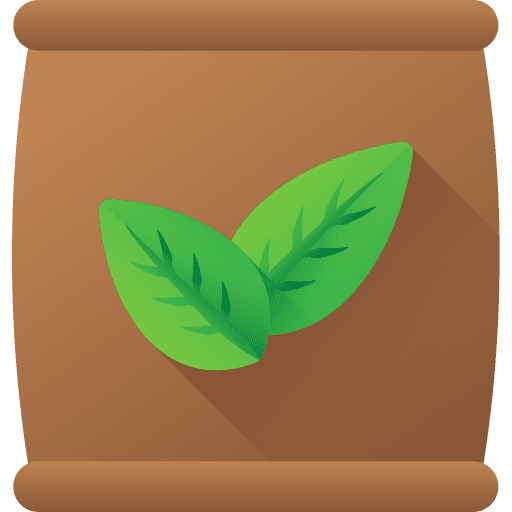 Fertilizer fertilizer farming and gardening seed bag icon