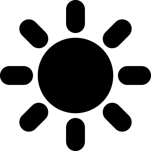 Brightness illumination weather star icon