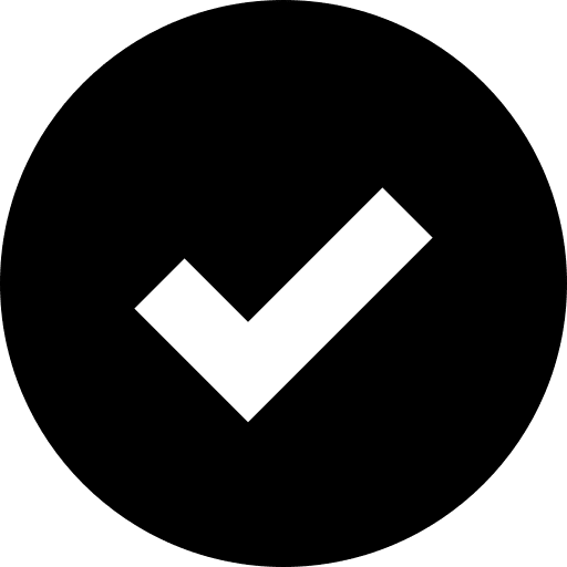 Checked interface true tick icon