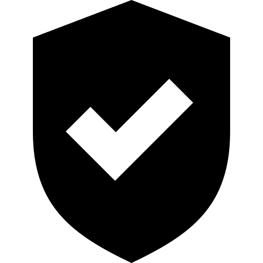 Checked security checked shield icon