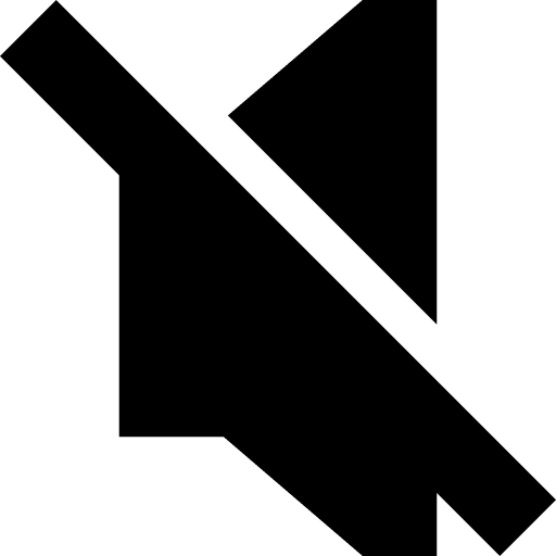 Mute mobile phone interface sign icon