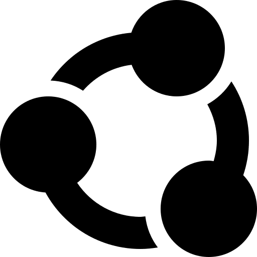 Share connector circles social media icon