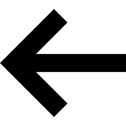 Left arrow go back back previous icon
