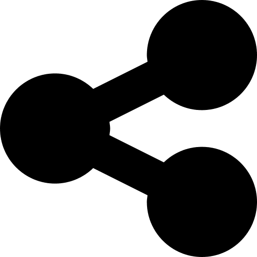Share social media circles networking icon